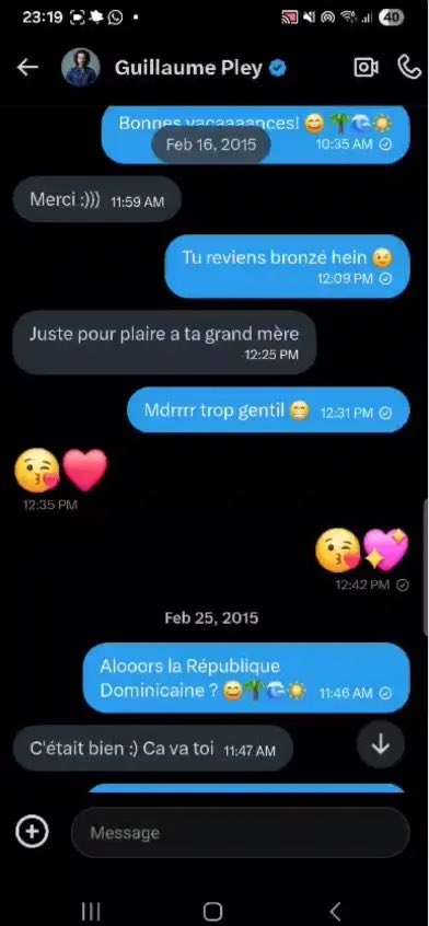 actureactinfo_'s tweet photo. 🚨🇫🇷 ALERTE - Nous vous dévoilons les conversations (payantes) de l’animateur #GuillaumePley avec une adolescente sur Twitter. (@lesinrocks) https://t.co/rVXacspYl4