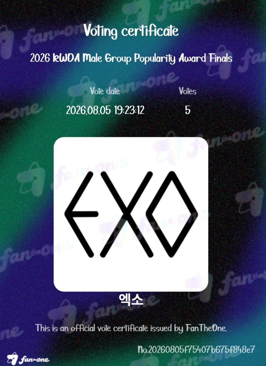 Loey__1485's tweet photo. 🌊 WAVE CHAIN STARTED!
It's time to show EXO-L's power! 💪
Vote for EXO in the Male Group Popularity Award and don't forget to drop your proof & tag the next voters. Let's keep the wave going! 🩶
@ohzuwie @Thikapcy05
@Miseri1485 @masyeolie
#VoteForEXO #WaveChain
#EXOForKWDA2026 https://t.co/Zb1afPBNH6