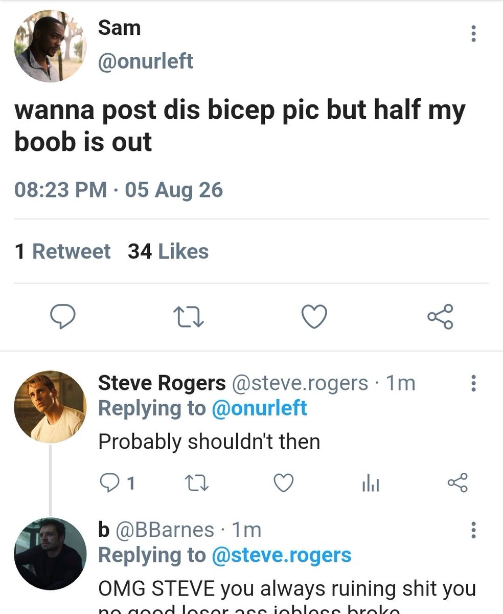 nbwjttt's tweet photo. #sambucky I love making fake tweets https://t.co/J4sLDuTcEJ