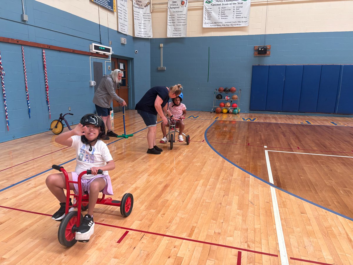 KatzenbachNJSD's tweet photo. Building confidence one ride at a time! 🚲💛 Our ESY students practiced important road safety skills in the gym, learning how to ride safely, follow directions, and build independence in a fun, supportive environment. We're so proud of their hard work and enthusiasm!
#ESY https://t.co/nGxMr3PC8k