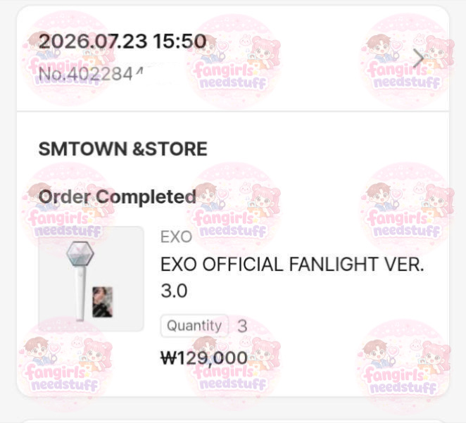 fangirlsns2's tweet photo. #proofco_fns po exo official light stick ls versi 3 9pcs https://t.co/uRjZMUcdog