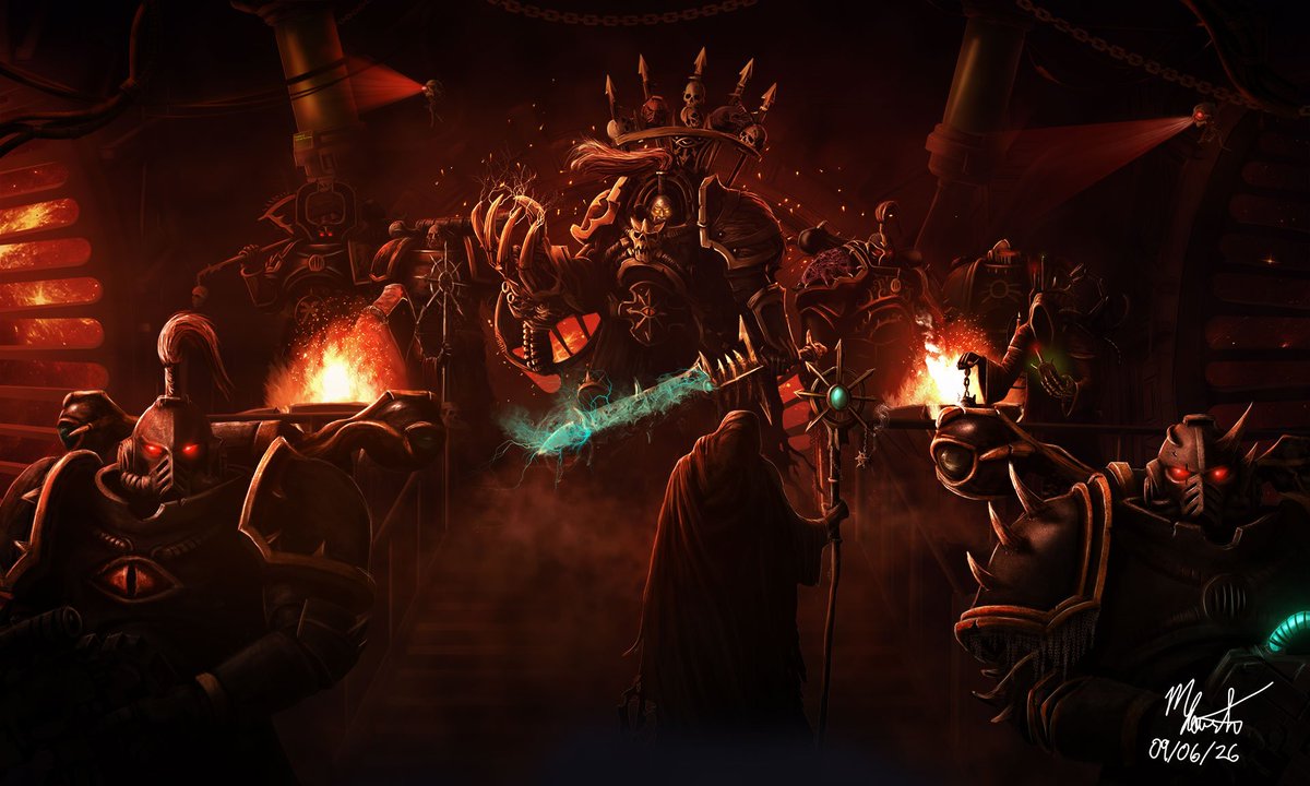 40KEternityGate's tweet photo. Abaddon War Council by Maclain Rowston
(Madmac9)
https://t.co/QFrEgcj2n7

#HereticAstartes #ChaosSpaceMarines #CSM #Abaddon #EzekyleAbaddon #AbaddonTheDespoiler #BlackLegion #Hereteks #ServoSkulls  #WarhammerArt #Warhammer #Warhammer40K #40K https://t.co/GQ2AH1b0IO