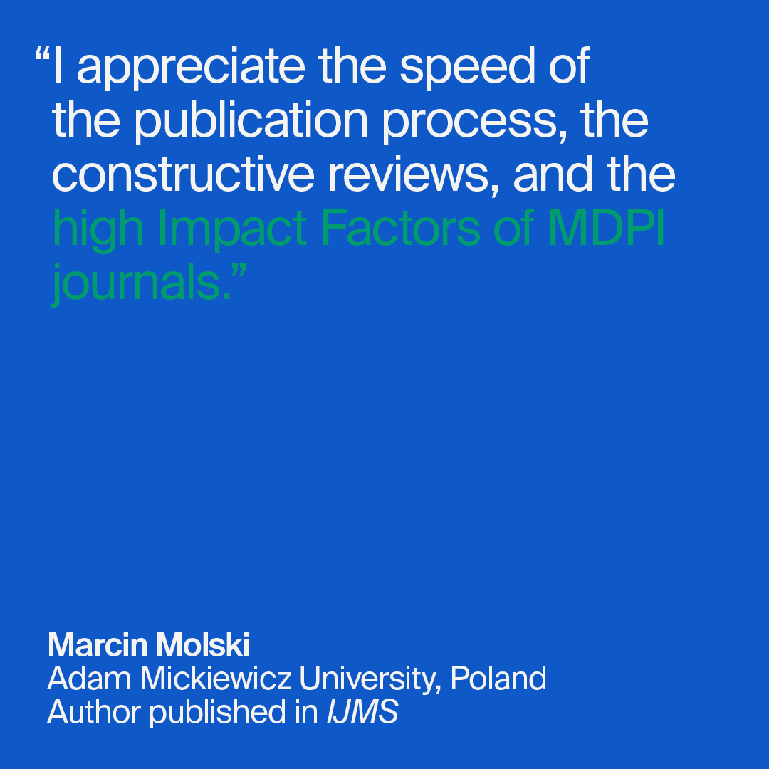 MDPIOpenAccess's tweet photo. Over 4.6 million researchers have chosen to publish with MDPI, sharing insights openly across disciplines, institutions, and geographies. 

MDPI listens to what authors have to say about their experience publishing their work with MDPI.

Learn more: https://t.co/d1iwbgopnV https://t.co/BUtepiy7iW
