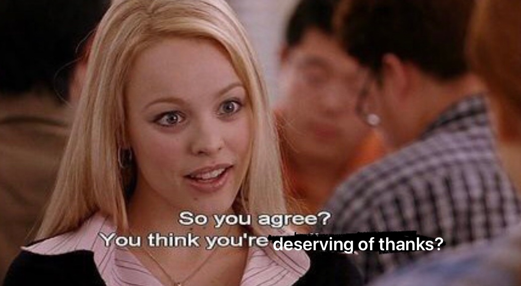 lilgrapefruits's tweet photo. when i worked food service i would try to remember to favor “you’re welcome” over “no problem” with older customers but this is always what i imagined going through the heads of everyone my age in line behind them https://t.co/KwMgHsWgM9
