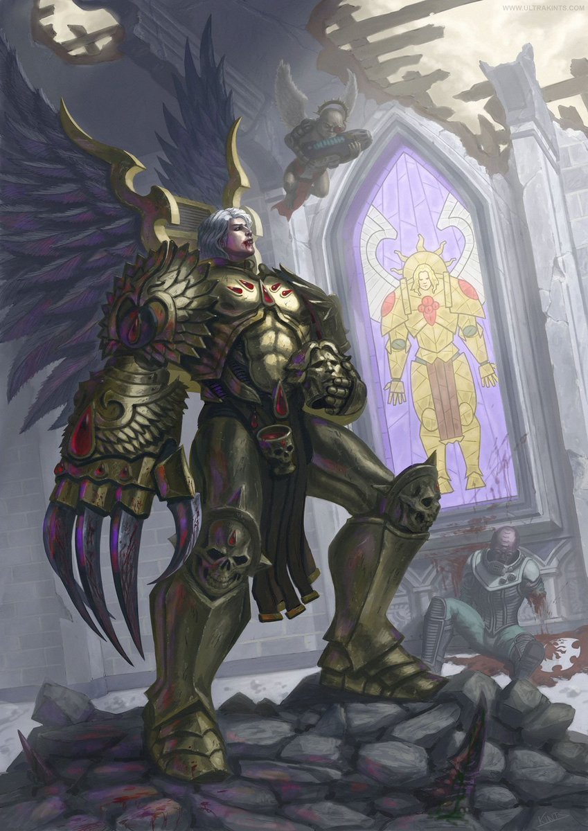 40KEternityGate's tweet photo. Sanguinary Guard by Javier Quintana
(Masterjavi, ultrakints)
https://t.co/GzQCDkSCcc
#BloodAngels #AdeptusAstartes #SpaceMarines #Cherubs #CyberConstruct #FourArmedEmperor #HybridsNeophyte #WarhammerArt #Warhammer #Warhammer40K #40K https://t.co/kbZTVehxSt