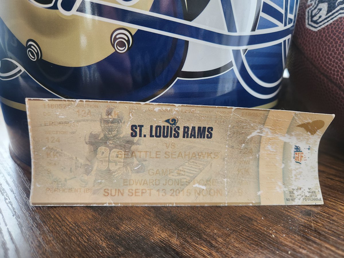 scothoffman99's tweet photo. I still have my ticket stub from the last season opener in STL against the shitty ASS #Seahawks....and the GOAT is on it!! #99
#FTS!! https://t.co/Ci2Mq4rmV3