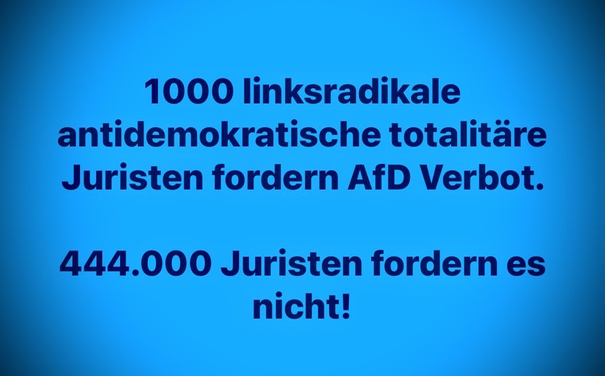 MaDeOHV's tweet photo. Es gibt anscheinend eine gesunde Mehrheit in Deutschland! 🇩🇪💙🇩🇪 https://t.co/fgzlF2qTbq