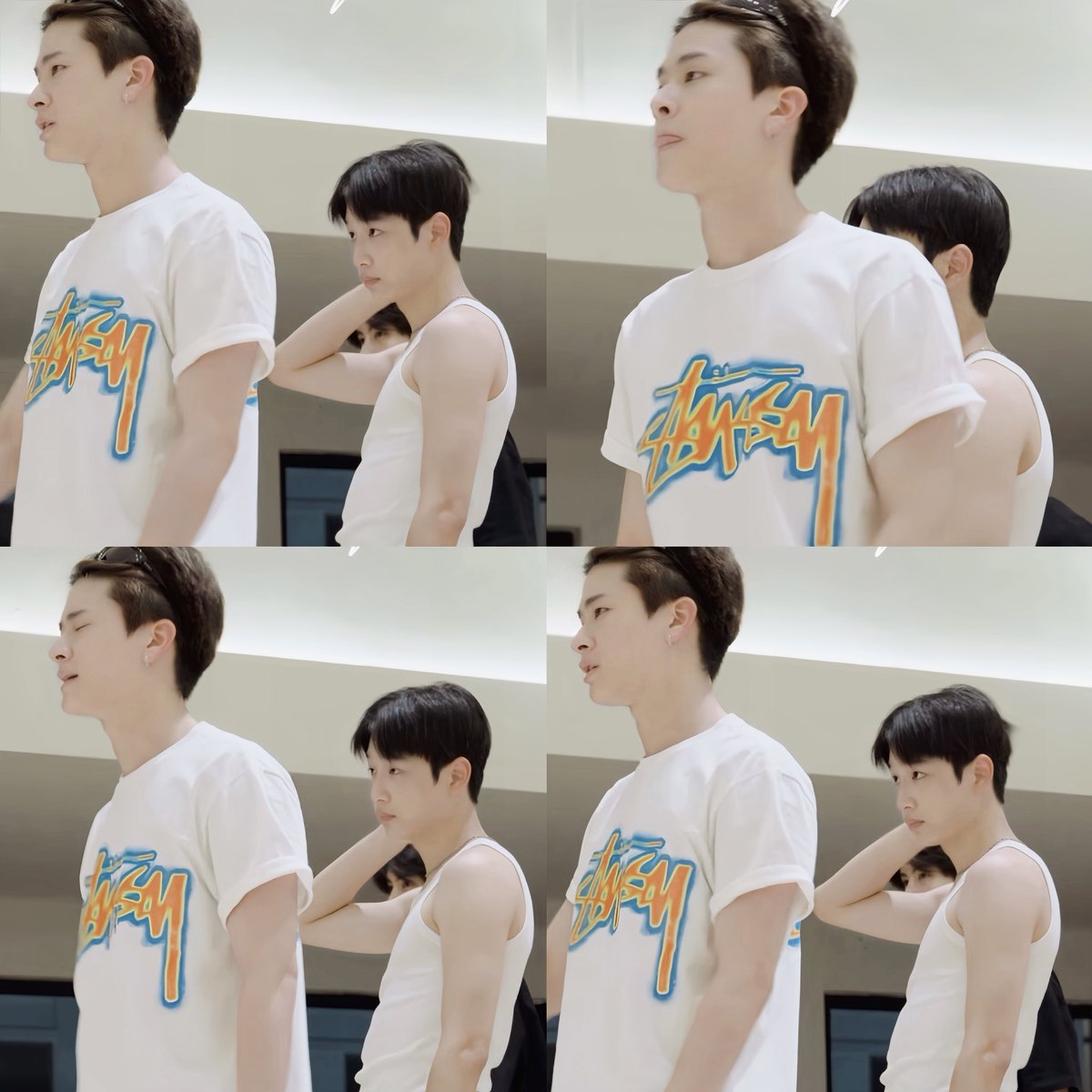 tatonatp's tweet photo. Size diff จัด อย่าแอบมองกันในกระจกนะเว้ย ! https://t.co/cMWph2VngP
