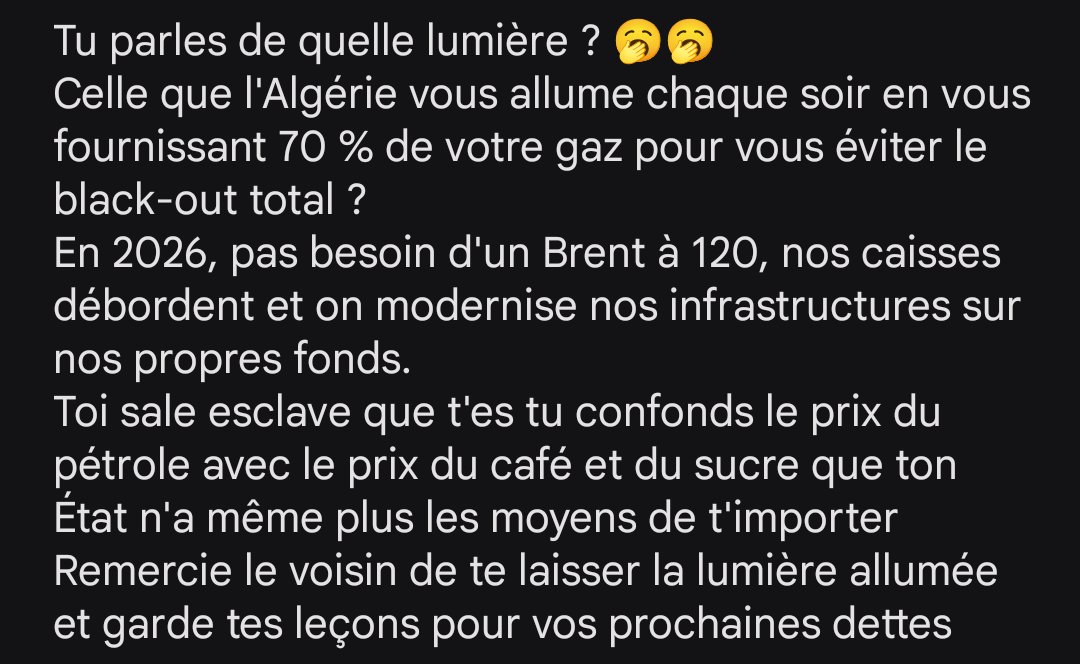 Woudwoud1's tweet photo. @darksoldierTN @ALQAYRAWANY @TounsDawla À la niche fils 🥱 https://t.co/Q8wRjdqiJf