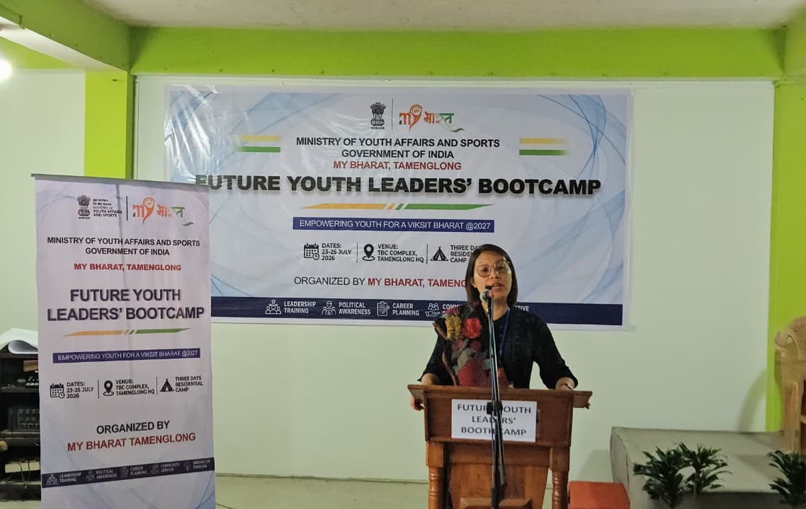 MYBharatHQ's tweet photo. Passionate young leaders are coming together in Tamenglong, Manipur for a 3-day residential Leadership Bootcamp—learning AI, leadership, communication, public speaking, mental well-being, and teamwork to become tomorrow's changemakers.

#MYBharat #YouthLeadership https://t.co/iGNgdpAXgt