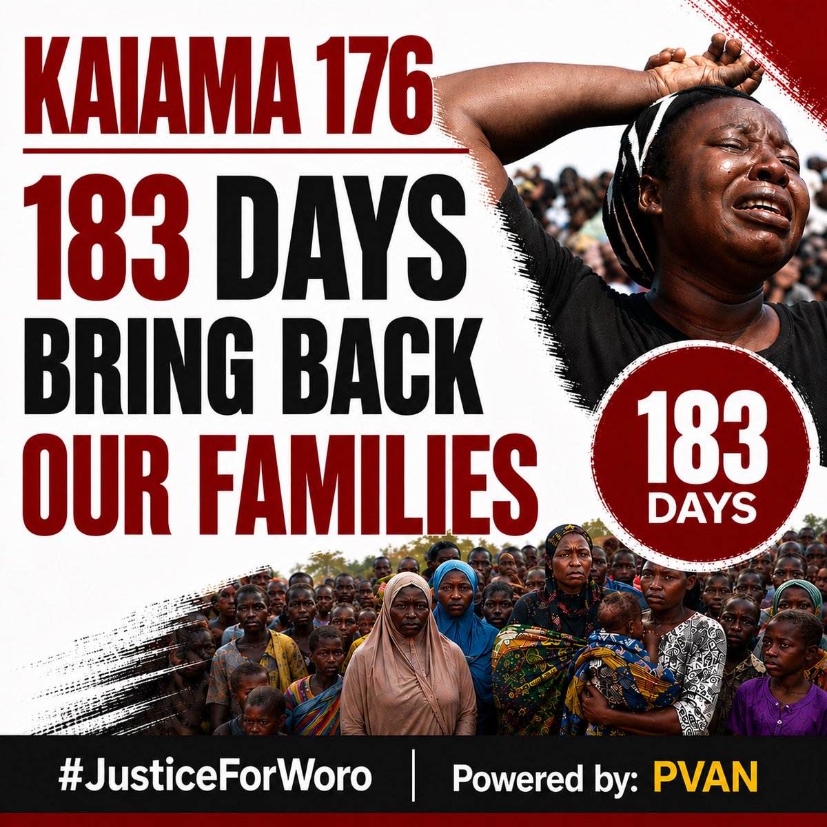 Ishowo_Lanre's tweet photo. 183 days in bandits' den.
Every life matters, and every day in captivity is one day too many. Bring them home. Now.
They must not become forgotten victims.
#BringBackWoro176 #EveryLifeMatters #EndInsecurityInKwara https://t.co/1rnLEgKKUg