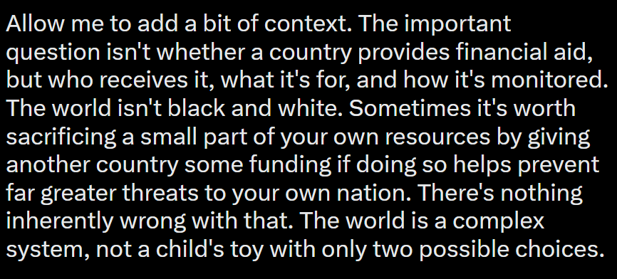 sirPerts's tweet photo. @AileenBart60380 Sorry, mate, I agree with you, but I think there’s an important point worth adding for the wider context. https://t.co/c5GsNVoWps