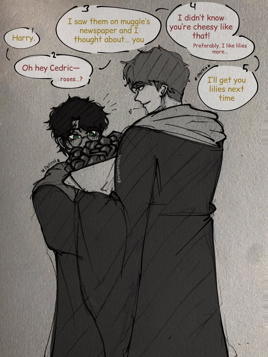 evierossies's tweet photo. #hedric crumb nyum

(cedric’s checklist : buy 10 bouquet of lilies for Harry, noted ✅) https://t.co/PNp081PdJ2