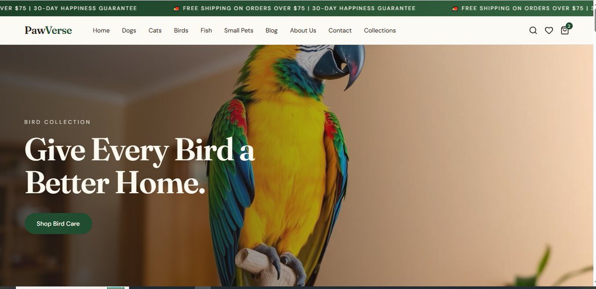 Jameson161129's tweet photo. I designed and developed PawVerse, a premium Shopify pet store using the Impulse Theme, featuring an animated hero slider, organized pet collections, responsive design, Klaviyo integration, and a conversion-focused shopping experience. #Shopify #Ecommerce #UXDesign https://t.co/BLEomCtCx7