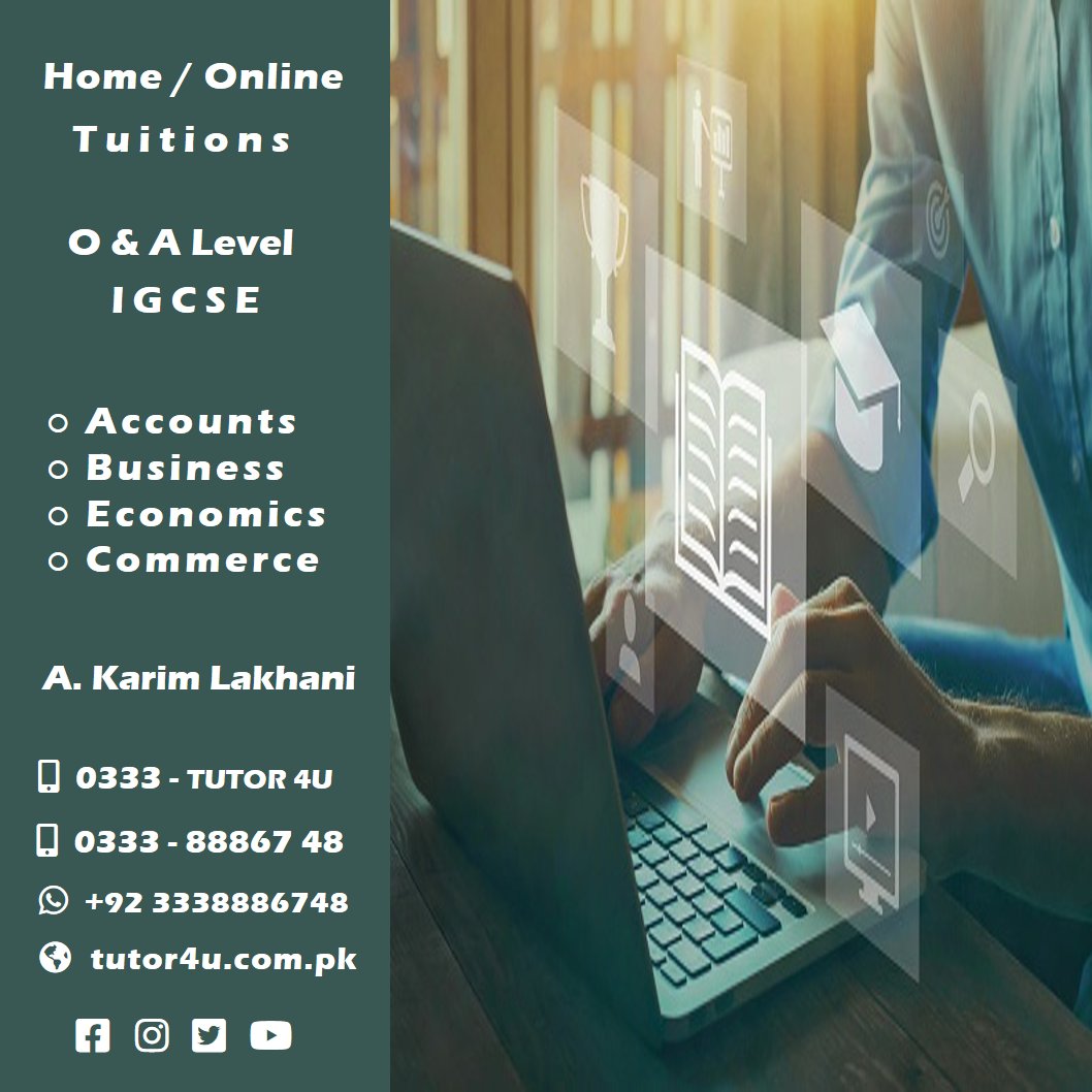 Tutor4Upk's tweet photo. Home / Online Tuitions

IGCSE / O Level / A Level

A. Karim Lakhani

+92 333 - 888 67 48
+92 333 TUTOR  4U

https://t.co/N2HAsgRGnc

#Cambridge  #Edexcel #Tuition #Karachi #Online #Education #Accounting #Business #Economics #Commerce #IGCSE #Tutor #Tuition https://t.co/0iVHwQLOXW
