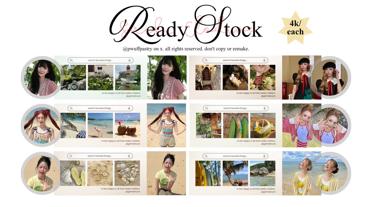 pwuffpastry's tweet photo. any interaction are appreciated. #bealanja 

aku ada 18 layout ready stock clearance sale dengan harga mulai dari IDR 4000 - IDR 8000. 

40% dari hasil penjualan akan didonasikan untuk bantuan bencana banjir padang. kalau berminat bisa chat aku ke dm atau tele yaa. ♡ https://t.co/TNeM9O81Lf