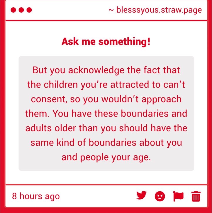 pupsiespack's tweet photo. Welll yess…. Children cannot consent. And I said teenagers are a grey area. They do have the knowledge and experience to consent, but some of them lack the consequence part of it. It depends on the individual, and you cannot compare me to a preteen because I’m closer 2 being 18? https://t.co/8tFENn5ava