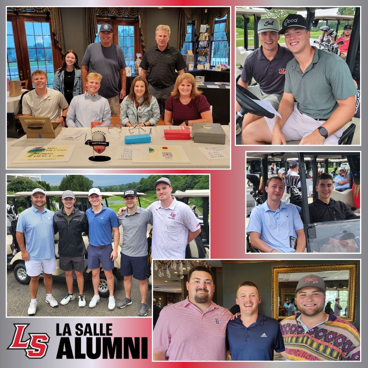 LaSalleAlumni's tweet photo. Rain couldn't slow down the Cam's (Kerkhoff) Classic this past weekend. A couple of downpours hit, but the men on the course pushed through until the skies cleared—unfazed and locked in.

That’s the Lancer brotherhood in action.

#LancerAlumni
#LancerOuting
#LRD
#BrothersForLife https://t.co/PdsVxPifXR