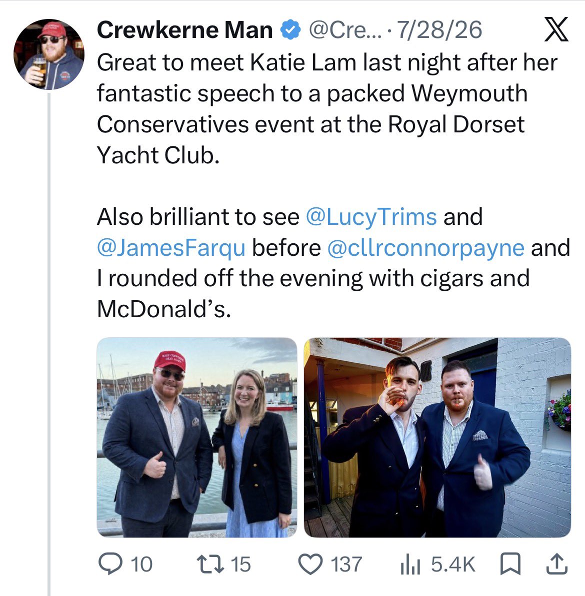 KevinASchofield's tweet photo. Katie Lam says she doesn’t know Joshua Bonehill-Paine.

Which is weird, as she met him last week https://t.co/G00aADF9F4
