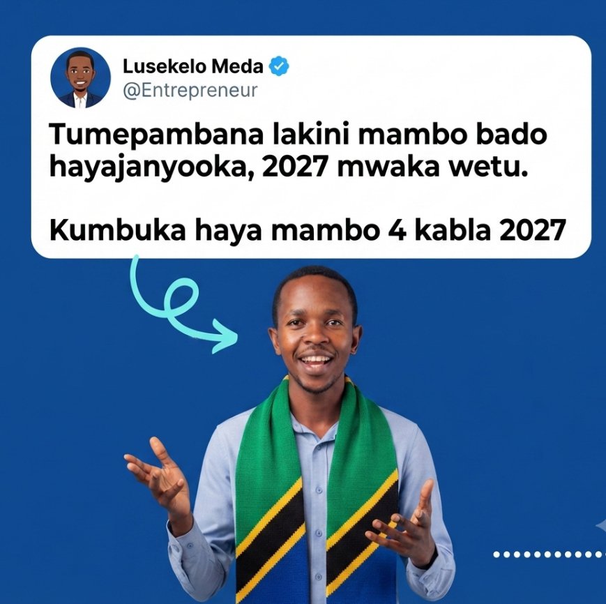 LusekeloMeda's tweet photo. 1. Mafanikio sio mchakato wa siku moja.
2.Mafanikio yana gharama ambayo macho hayaioni.
3.Kila mtu ana zamu yake ya kula keki ya mafanikio.
4. Utakapo fanikiwa inua wengine ili siku ukiteleza wao wakuokoe. https://t.co/vyoGTf4JRE