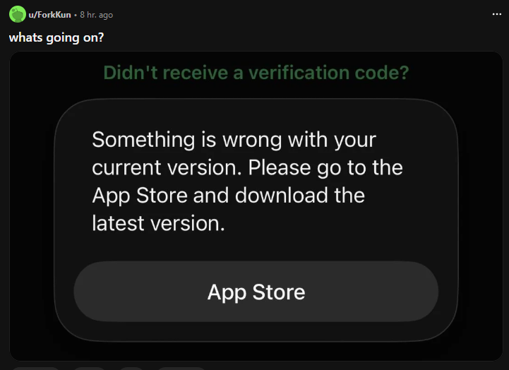 misterabbasi's tweet photo. @WhatsApp What is going on. https://t.co/Z3Q5161bWk
