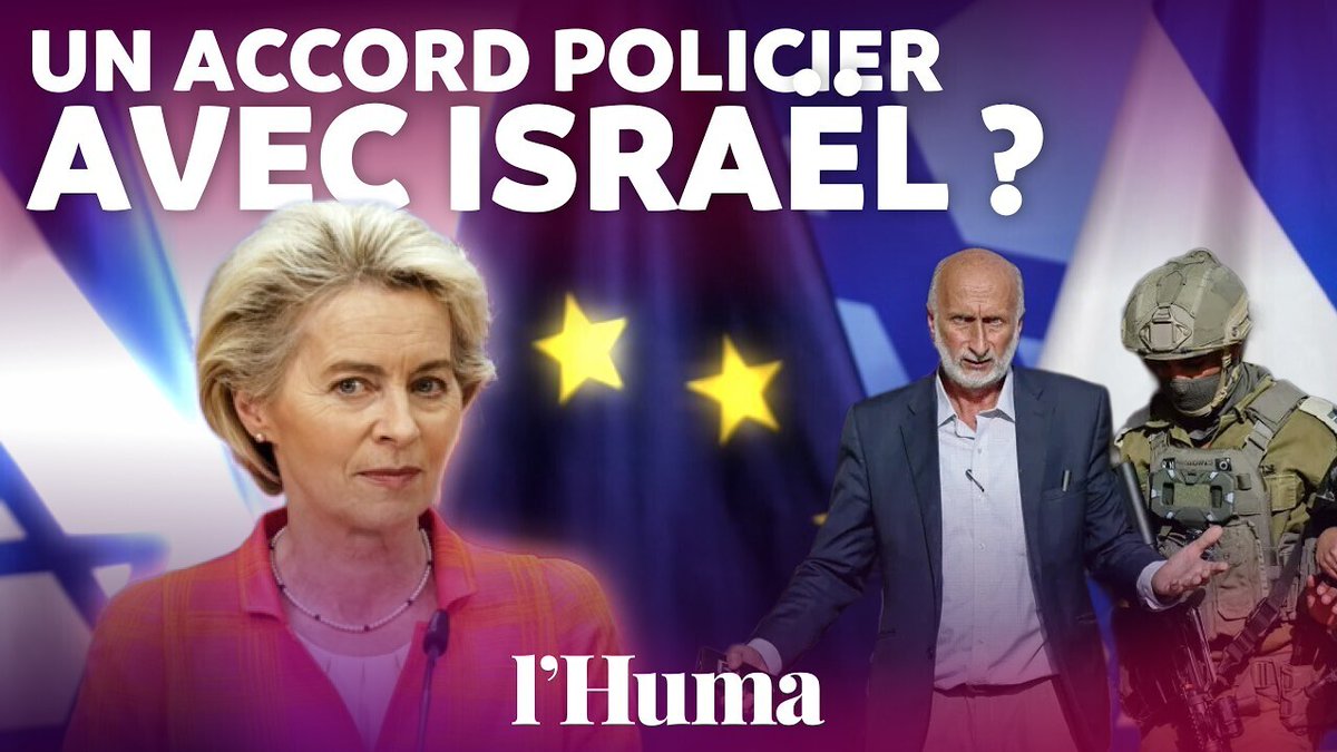 humanite_fr's tweet photo. En plein génocide, la Commission européenne tente de conclure un accord policier avec Israël 

➡️ https://t.co/EM7Q0Q8nDj https://t.co/gNIVsJMMk1
