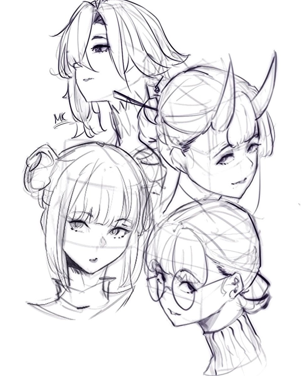 mk8h_art's tweet photo. Head study https://t.co/SOF00NtDN1