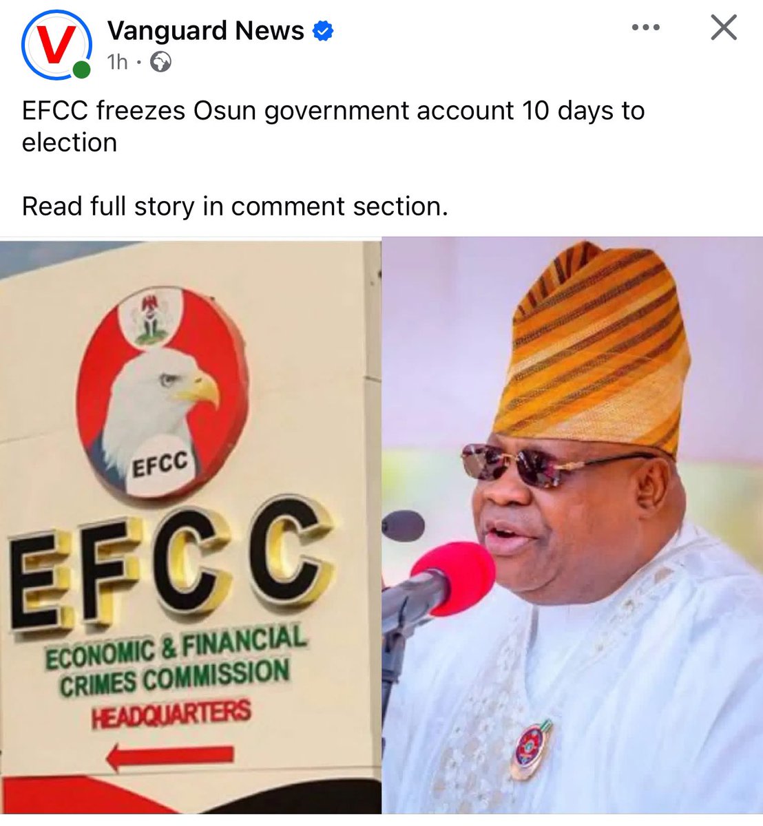 Morris_Monye's tweet photo. LMAO

APC are going all out to remove Adeleke. https://t.co/9qZQbQXLB4