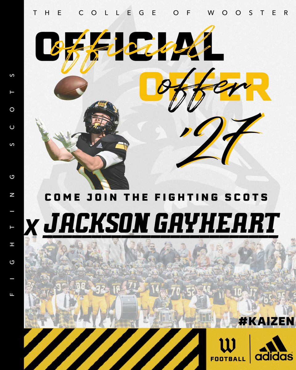 JacksonG_44's tweet photo. After A great talk with @Coach_AAnderson I am truly blessed to receive my 3rd D3 offer to continue my academic and athletic career at Wooster!!
#AGTG #fightingscots https://t.co/KdCPfF4rTY