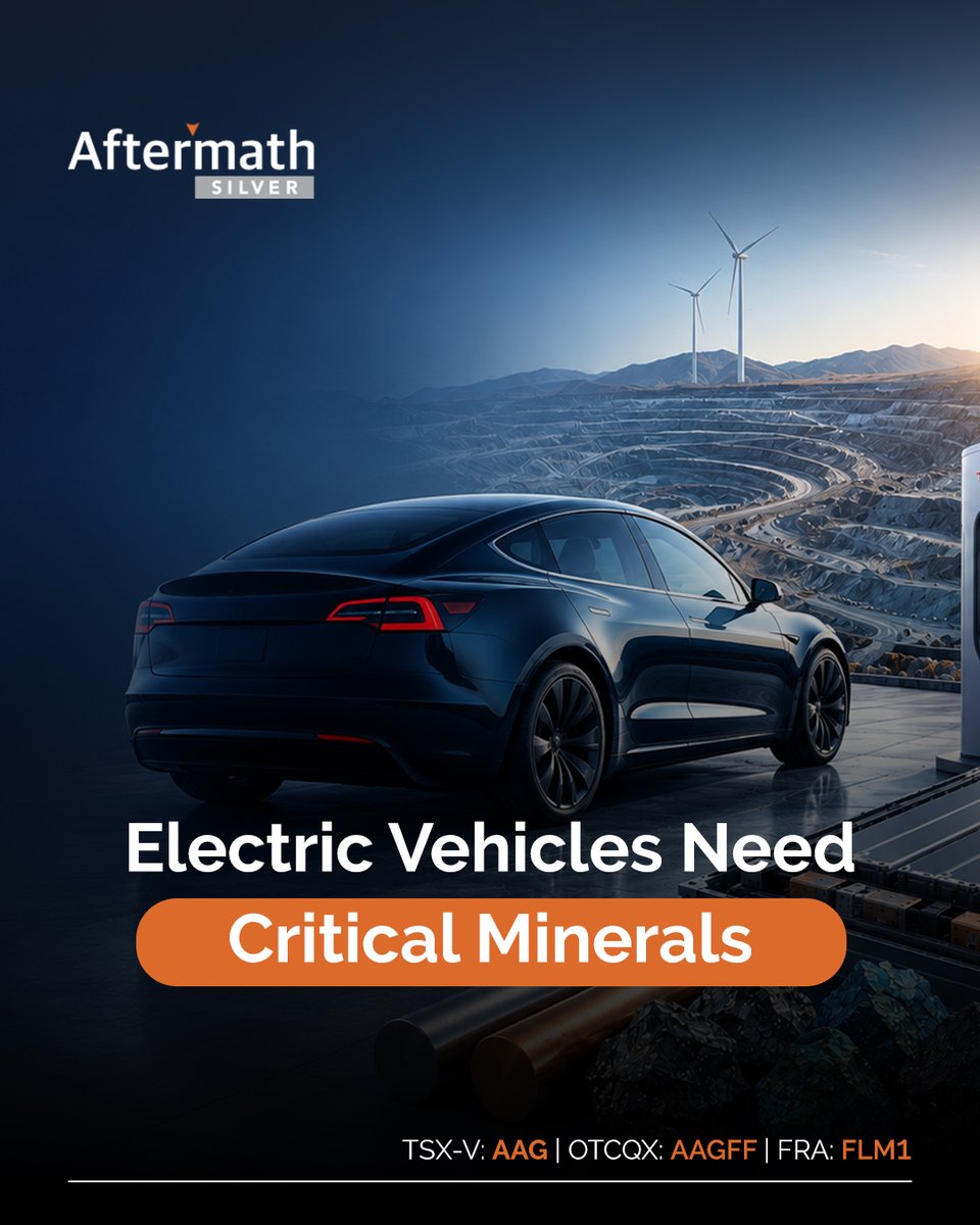 AftermathSilver's tweet photo. The #BerenguelaProject and the #Challacollo and #Cachinal projects have the potential to support the growing demand for the #criticalminerals that will power tomorrow’s vehicles.
Check out: https://t.co/OrNee4ZBXz
🇨🇦 #AAG $AAG.V 🇺🇸 #AAGFF 🇩🇪 #FLM1 https://t.co/RF2Tg1flci