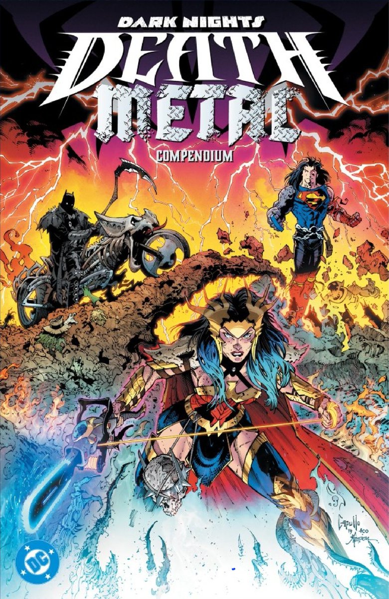 dcuworld's tweet photo. Dark Knights: Death Metal Compendium has been announced!

It releases on Jan 5,2027! https://t.co/MuRmaJYDds