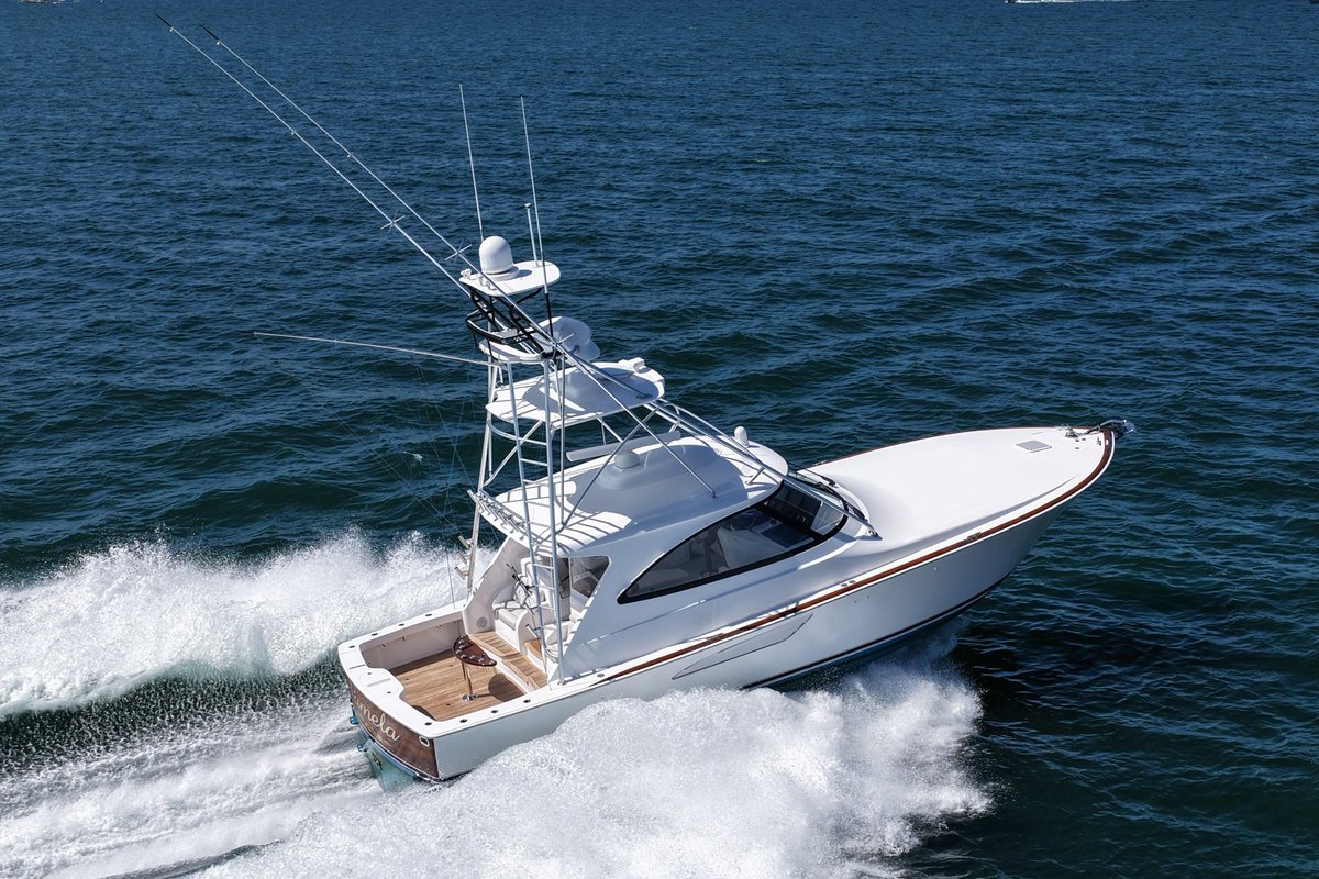 globalyachtex's tweet photo. Built to compete. Designed to impress.⚓️
The Viking 48 Sport Tower combines legendary Viking craftsmanship with tournament-ready performance, a spacious 2-stateroom layout, a 124 sq. ft. cockpit, and a custom Palm Beach Towers tuna tower. Luxury meets offshore capability.
#Viking https://t.co/zAqmf0jjol