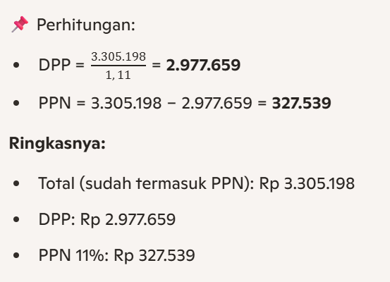 cevyh's tweet photo. Mencari DPP dan PPN dari 3.305.198
#moots #nakes #bandung #pajak #perpajakan https://t.co/JRLPHquds2