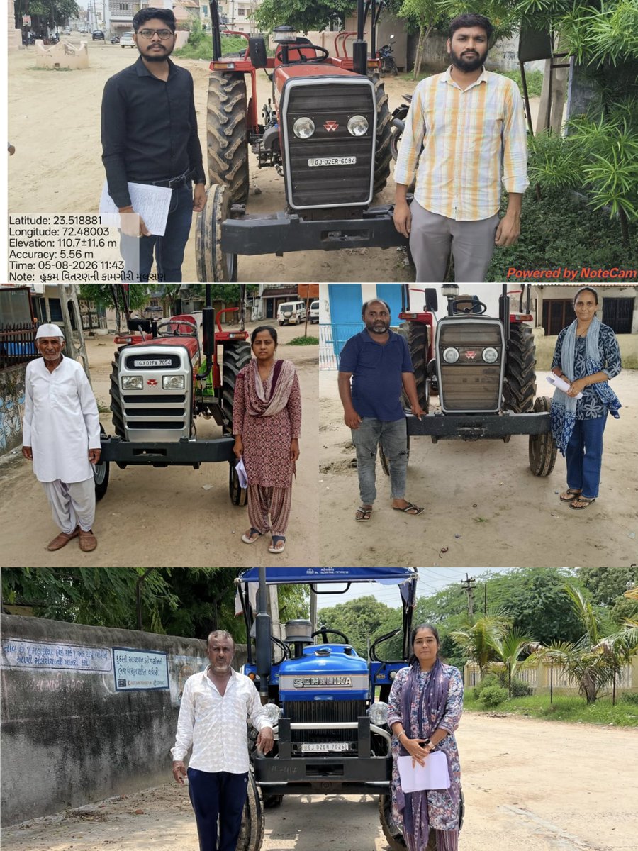Mehsanagsteam's tweet photo. #Krushi_Utpadakta_Vrudhdhi_Abhiyan #gramsevak

AGR 50 યોજના ટ્રેક્ટર ઘટક અંતર્ગત મહેસાણા જિલ્લામાં ગ્રામસેવક ખેતી દ્વારા સ્થળ ચકાસણી કરવામાં આવી.
@Guj_gramsevak
@gujagridept
@rcmeenaias
@Dwivedi_D
@jitu_vaghani
@CMOGuj
@irushikeshpatel
@GujPRHDept https://t.co/VsS7DqJphZ