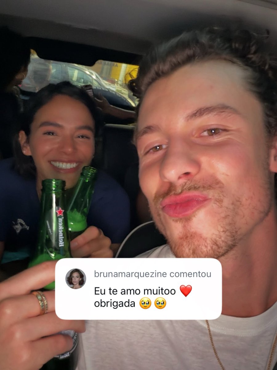 ShawnMendesBRA's tweet photo. “Eu te amo muitoo ❤️ obrigada 🥹🥹” — Bruna Marquezine comentou na publicação de Shawn Mendes no Instagram https://t.co/Guy0vWbgDB