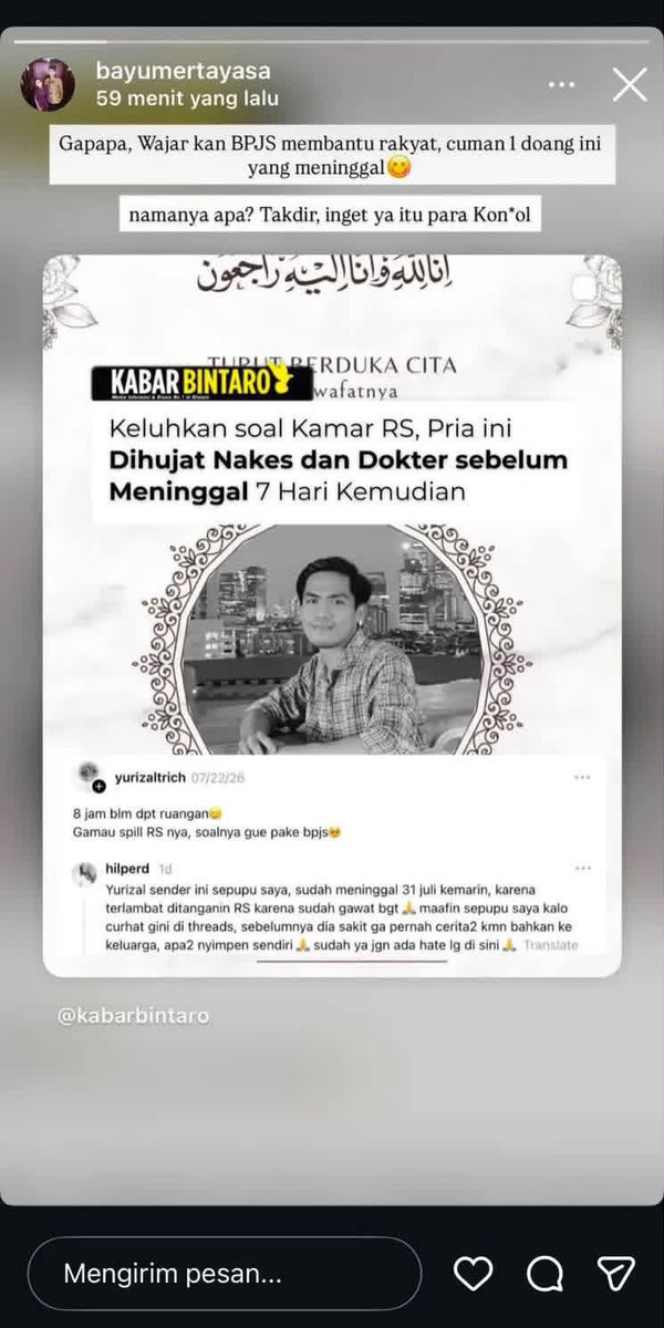 Salsaadaapanya's tweet photo. Ada baru lagi ini pengikut Yajuz Majuz. Speechless orang orang kenapa pada jahat yaa.￼ https://t.co/2MyV0FPk9k