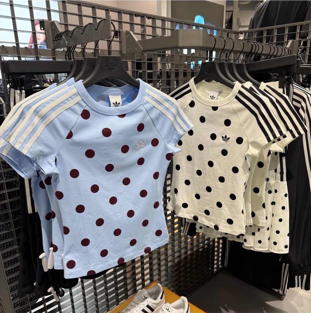 gaeulilie's tweet photo. eh baru tauu, ternyata adidas juga udah ngeluarin polka polka gemes kayak ginii, naksir banget sumpaahhh 😭🤏🏻 https://t.co/XfZIEqjDod