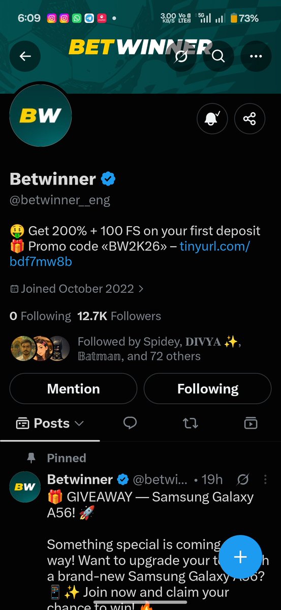 MOHDIMR760's tweet photo. @betwinner__eng Thank you
@betwinner__eng for the wonderful opportunity ๐๐
Biggest wish to win my 1st giveaway ๐
#Giveaway #SamsungGalaxyA56 #TechGiveaway #Betwinner
Join buddy ๐ซถ
@MdRiyaz707
@UniQue_BoY_777
@Shanaya_444 https://t.co/g0hl9eVNyb