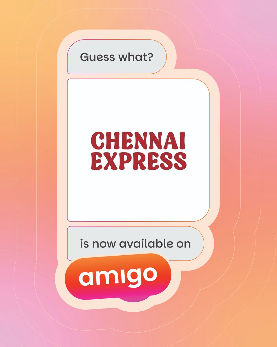 amigofoodapp's tweet photo. Partner onboarding alert.📢
Hurrayyyyy.🎉
@amigofoodapp officially onboards its partner "Chennai Express".🤝🫂 
Keep your eyes on 👀as we keep adding more gems.💎
https://t.co/t6bZYxnbpK
#partner #Onboarding #JoinUs #food #restaurant #fooddelivery #app #kolkata #comingsoon #alert https://t.co/wWRug0i34H