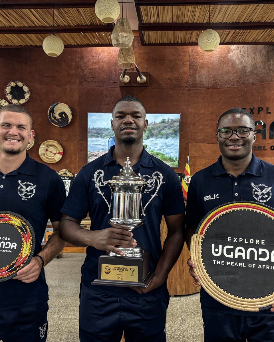 Image for the Tweet beginning: 🇳🇦 Defending champions have landed!
