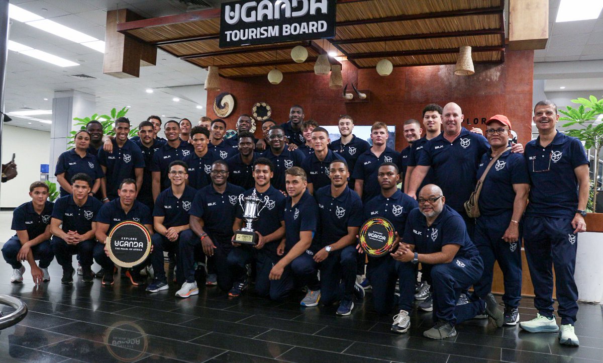 Image for the Tweet beginning: 🇳🇦 Defending champions have landed!