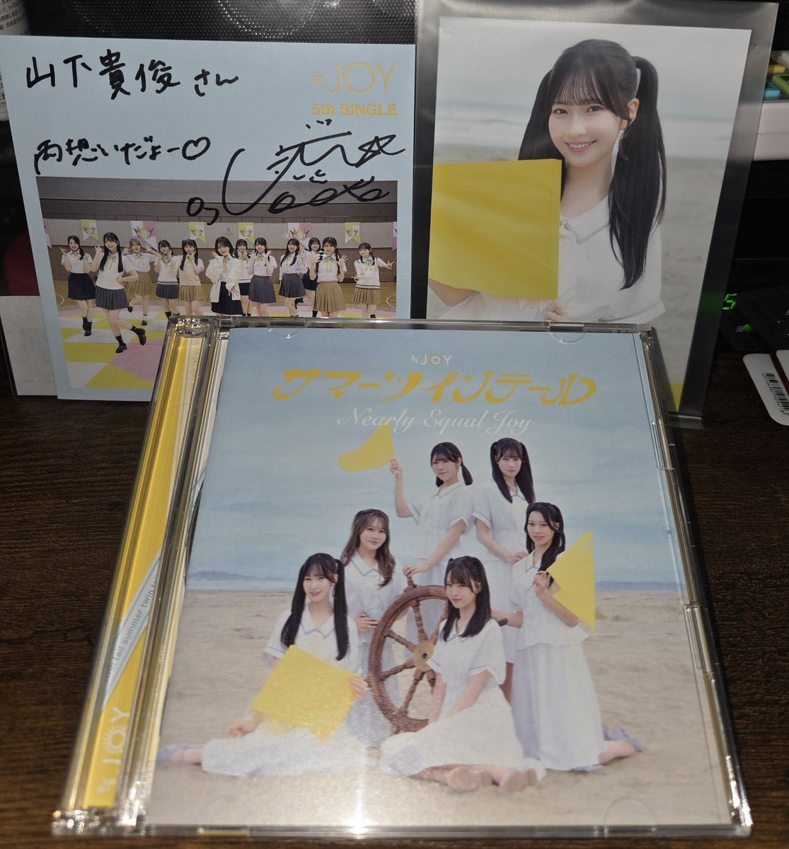 ももちゃ～ん❗ ももかわいい‼️ サイン嬉しい😃💕 #山田杏佳 #ニアジョイ