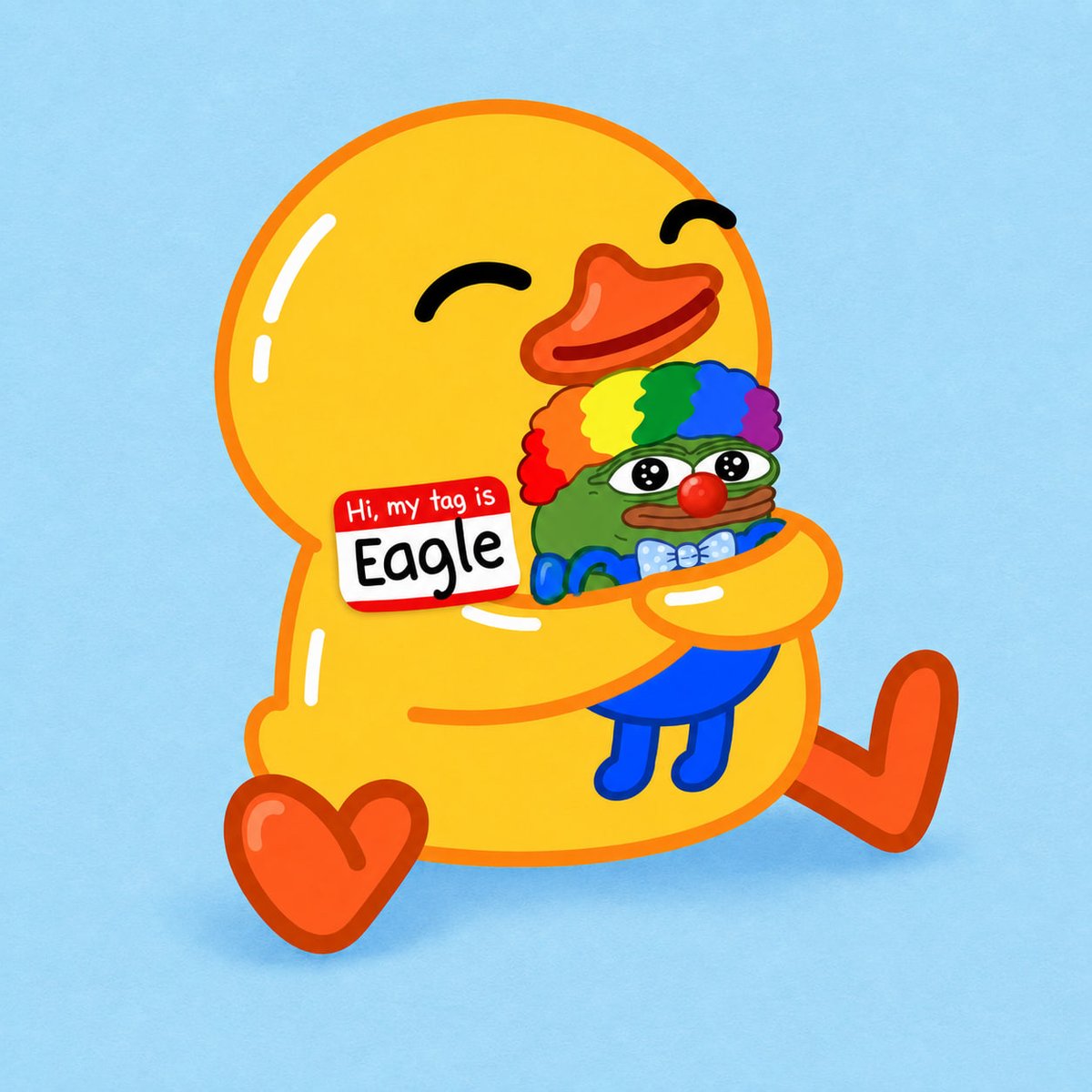 UtyaEagle's tweet photo. @HonklerX All those cops on your tail, but $EAGLE caught you first. 🦅🤡 https://t.co/jf3nqQQP1e