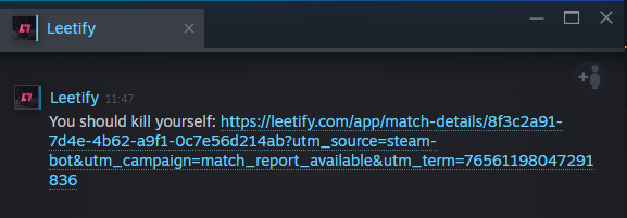 dickerjunge24's tweet photo. wtf leetify??? https://t.co/ElrOYYFY3j