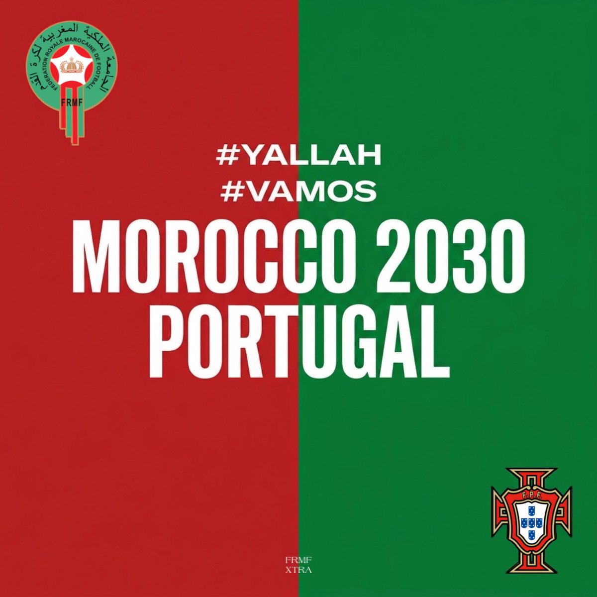 FRMFXtra's tweet photo. Le plus beau cadeau que l’Espagne pourrait faire au Maroc serait de 𝗥𝗘𝗧𝗜𝗥𝗘𝗥 sa candidature et de laisser le Maroc et le Portugal seuls. 

🇲🇦🇵🇹 https://t.co/HTOGtvLed4