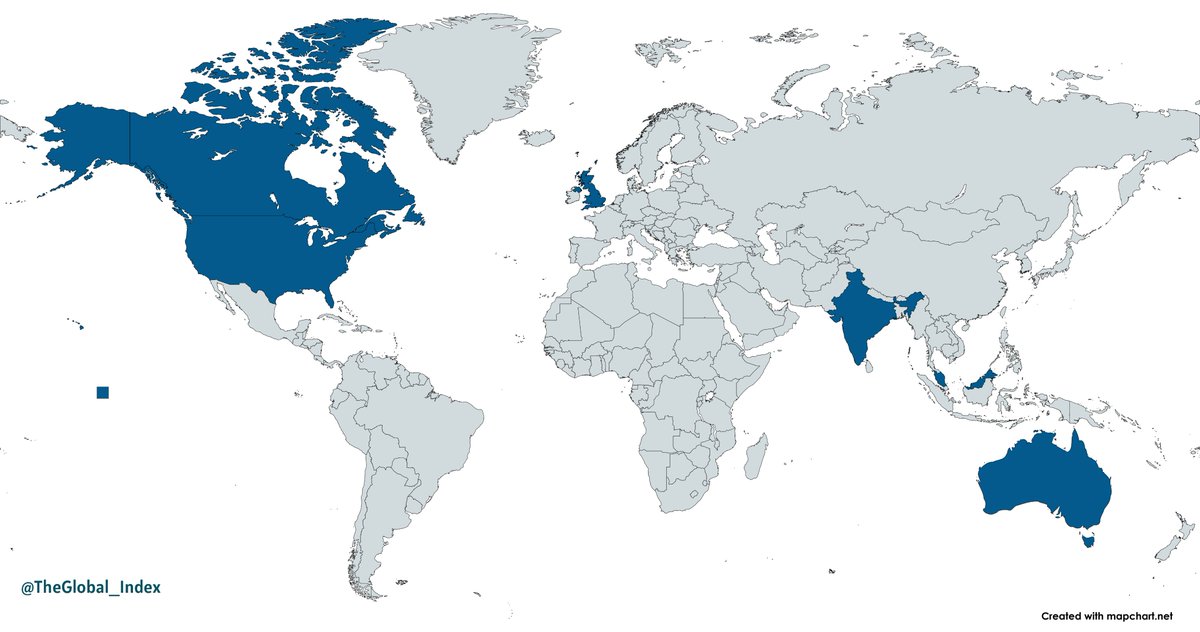 TheGlobal_Index's tweet photo. Countries where the leader of a Major Nationalist Party is of Indian Descent. https://t.co/wCq4bxvSdm