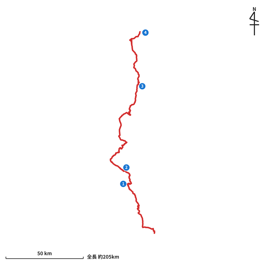 route_share_net's tweet photo. この形の道路は国道何号の全線でしょう？

【ヒント】
1: 落ちたら死ぬ!!というド直球の警告看板があった。
2: 洗い越しがある。
3: 日本最大級のロックフィル式ダムがある
4: 百万石で有名な城がある

#バイク #道路 #サイクリング #バイク乗りと繋がりたい #ロードバイク #地理 #クイズ #RouteShare #RouteShare道路クイズ