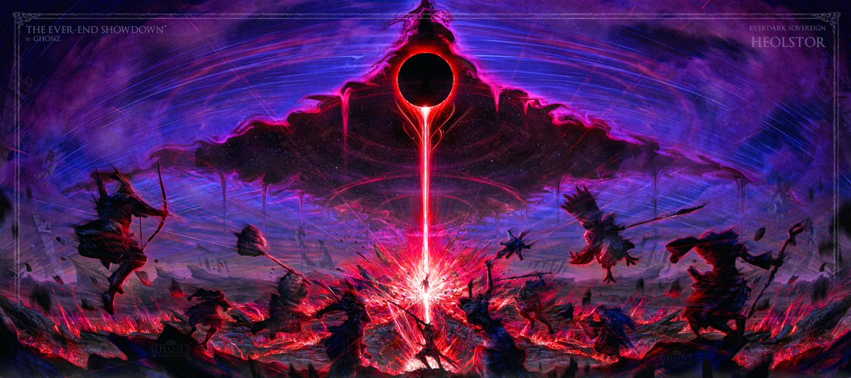 ghonz_art's tweet photo. Everdark Sovereign Heolstor. 
The ever-end showdown"
#NIGHTREIGN https://t.co/cCtKrkN5l1