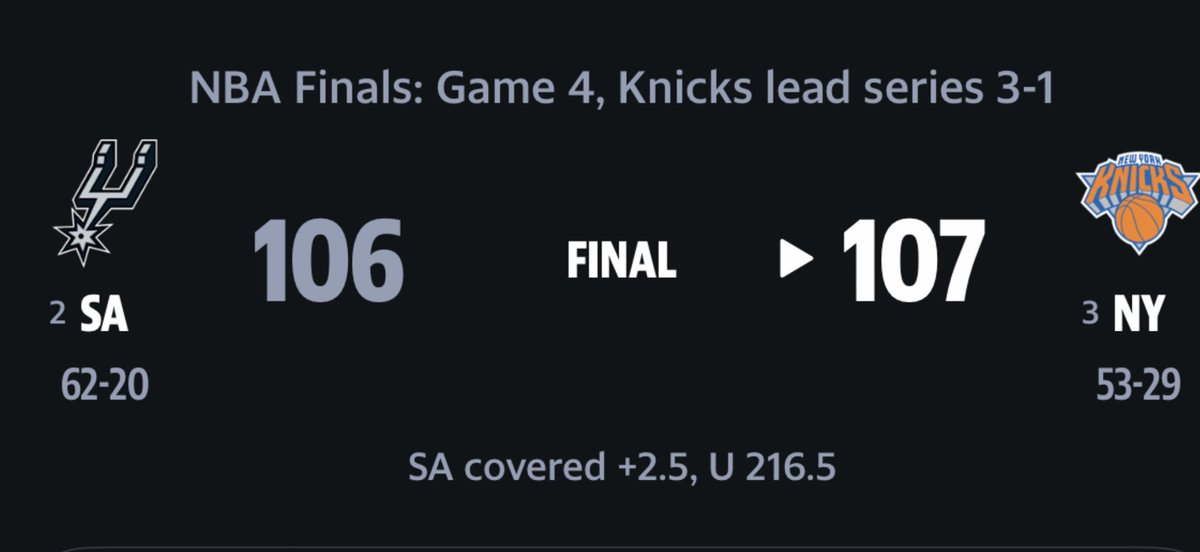 celts548's tweet photo. @politico “By not covering the spread, the Knicks didn’t get the big win that they wanted” https://t.co/HFIvLZiRwM