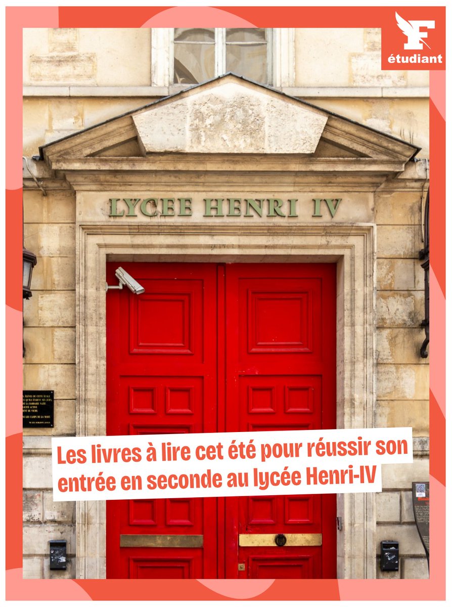 Figaro_Etudiant's tweet photo. 📚Voici les livres à lire cet été pour réussir son entrée en seconde au lycée Henri-IV.
➡️ https://t.co/SSIEmOKhZX https://t.co/ppR1r1zwwX